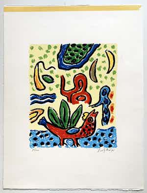 Keimpe Kootstra - Kleurenzeefdruk | 'Zonder titel' - 1995 verkocht voor € 45!