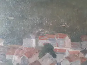 Jasper Pasman - Olieverf op papier, zicht op de Eifeltoren. kopen? Bied vanaf 40!