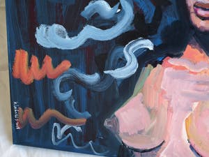 Peter Klashorst - Acrylverf op doek op houten frame , “Medusa” – 2018 – 70 x 100 cm kopen? Bied vanaf 375!
