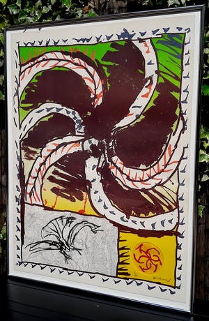 Pierre Alechinsky - Predateur, litho + ets (netjes ingelijst) kopen? Bied vanaf 850!