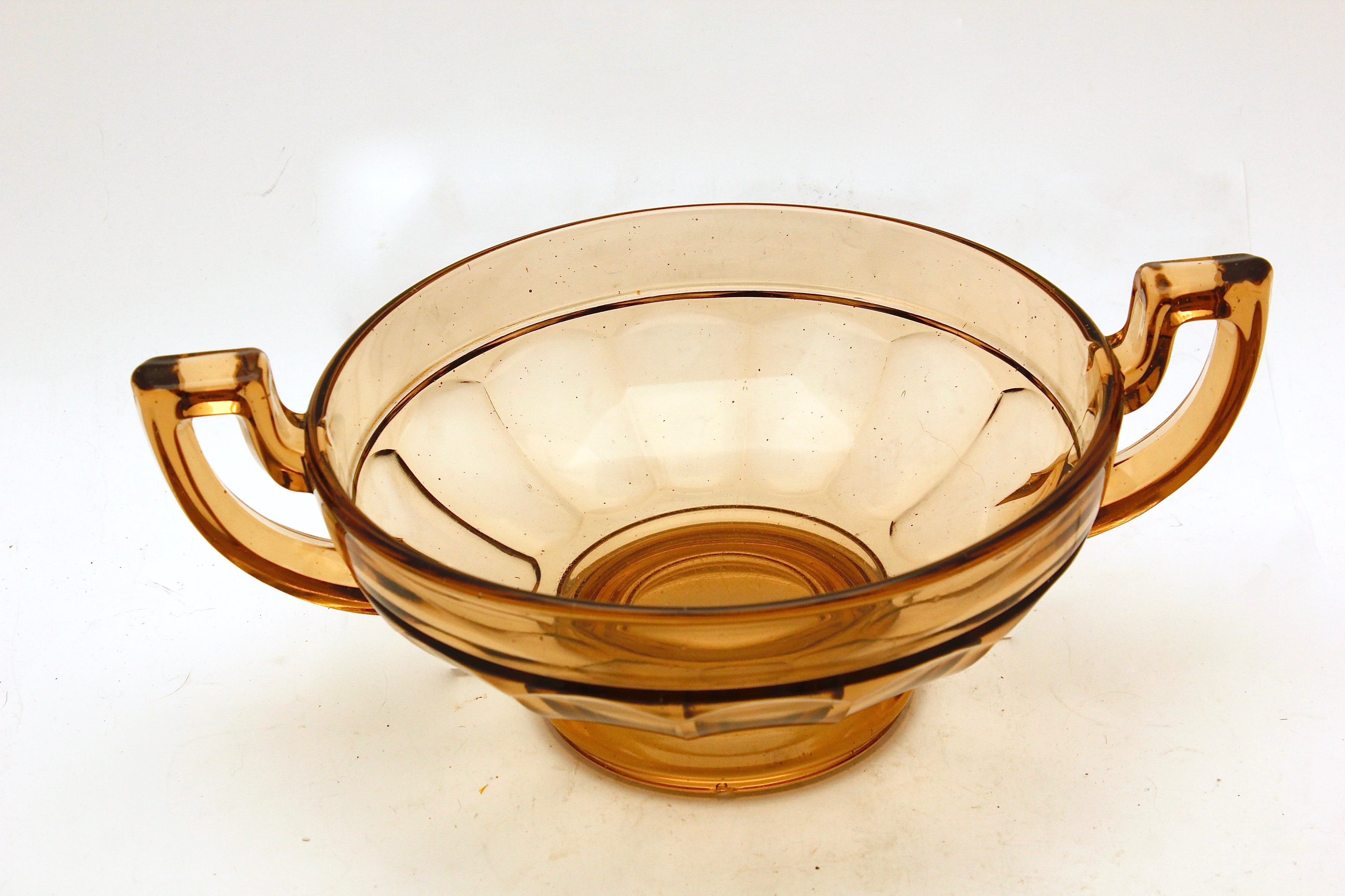 Val-Saint-Lambert -  amberkleurige art deco schaal coupe 'Noémie' - België - 1935 kopen? Bied vanaf 1!