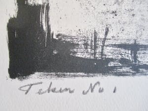 Wim Motz - Litho "Teken no.1" kopen? Bied vanaf 45!