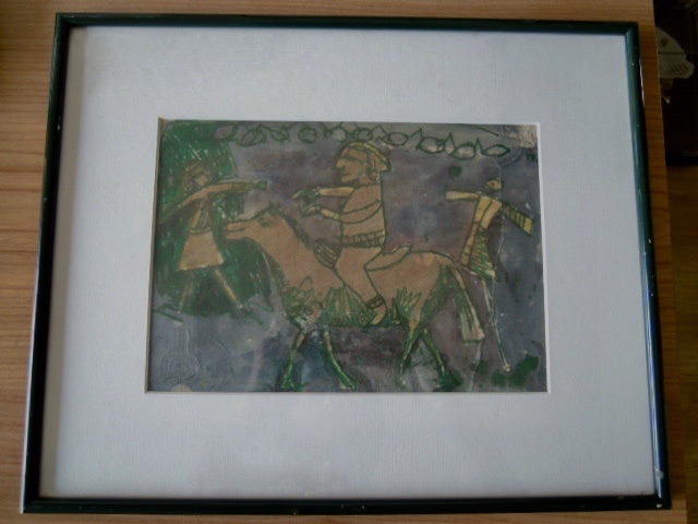 Niet of onleesbaar gesigneerd - Modern schilderij - gemengde techniek = gesigneerd. kopen? Bied vanaf 1!