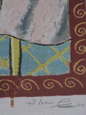 Jacques Tange - populair Rotterdams graficus - grote & gesigneerde Zeefdruk - "Domestic Animal" kopen? Bied vanaf 30!