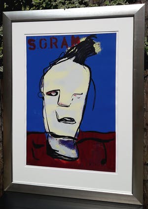 Herman Brood - 5 Gram, zeefdruk (prachtig ingelijst, best groot) kopen? Bied vanaf 1!