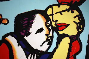 Herman Brood - " Love You " - ingelijste zeefdruk op canvas spieraam & 4 boeken kopen? Bied vanaf 100!