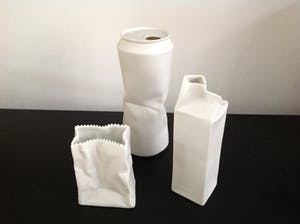 Rosenthal - Rosenthal Do not Litter Collection 3 Vazen wit biscuit (mat) porselein kopen? Bied vanaf 69!