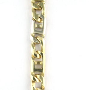 14k bicolor schakel armband - 19,5 cm lang kopen? Bied vanaf 350!