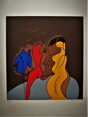 Jules Bekker - oplage 50 stuks -Karakteristieke kleurige Zeefdruk "Venus van Milo" gesigneerd kopen? Bied vanaf 15!