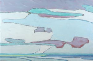 Paul Overhaus - Olieverf op doek, Achter de wolken - Ingelijst kopen? Bied vanaf 100!