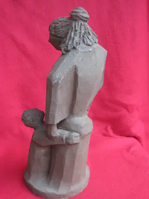 Niet of onleesbaar gesigneerd - Alleenstaande moeder met kind. kopen? Bied vanaf 10!