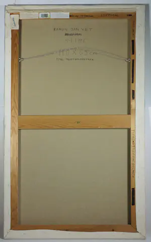 Ramon Jan Vet - Olieverf op doek, Telefoongesprek kopen? Bied vanaf 80!