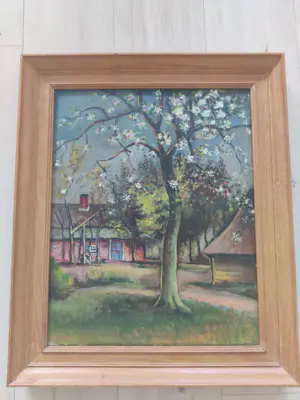 Buy Ben Moonen - Bloesemboom op boerenerf? Bid from 100!