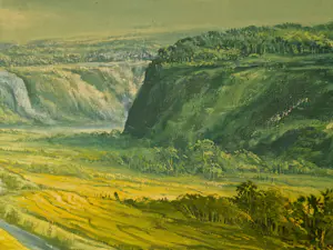 Niet of onleesbaar gesigneerd - Panorama gorge Ngarai Sianok, West- Sumatra kopen? Bied vanaf 1!