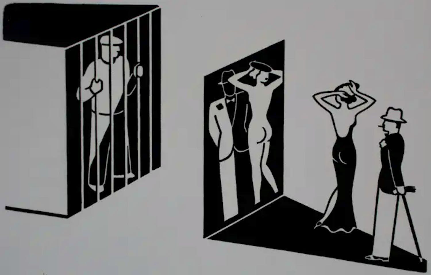 Gerd Arntz - Zeefdruk: Bespiegeling - 1976 kopen? Bied vanaf 250!