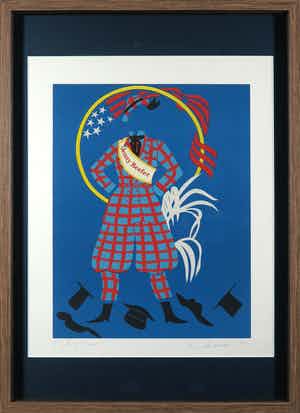 Robert Indiana - Litho, Jenny Reefer uit Mother of us All - Ingelijst verkocht voor € 1!