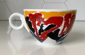 Jan Cremer - Vier porseleinen kop- en schotels voor Perla kopen? Bied vanaf 1!