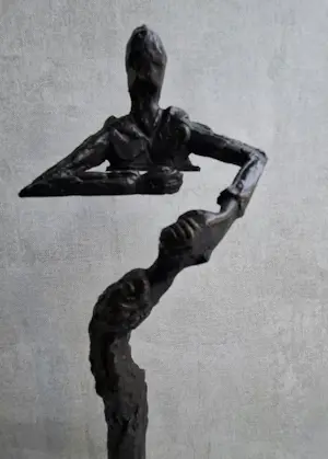 Klaas van den Berg - Sculptuur ondersteunende man kopen? Bied vanaf 119!
