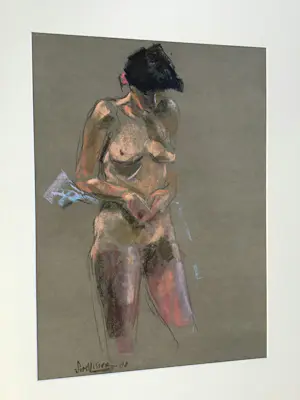 Sim Visser - Vrouw met sluier kopen? Bied vanaf 75!