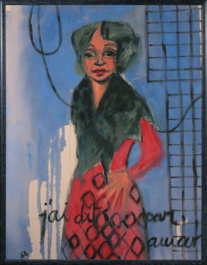Sandrine Lambert - Olieverf op doek, J'ai dit par auat - Ingelijst kopen? Bied vanaf 1!