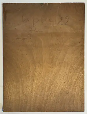 Marie Louise Ogier - Das blaue Tor, ein wunderschönes Gemälde aus der Zeit um 1950 kopen? Bied vanaf 180!