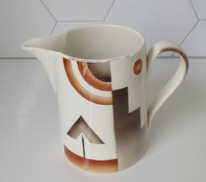 Societe Ceramique - Art deco Melkkan met decor SB 126 N kopen? Bied vanaf 25!