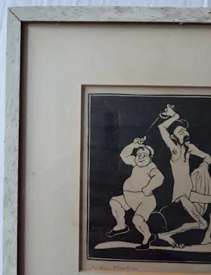 Anton Versluijs - Twee figuren. Mogelijk Don Quichote. 1936.. kaufen? Bieten Sie von 49!