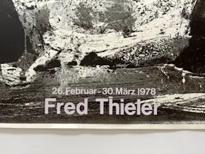 Fred Thieler - Andruck Exemplar Original Litho für Ausstellung 1978 - sehr rar Informel Unikat? kopen? Bied vanaf 220!