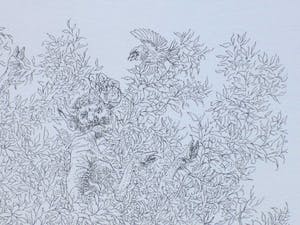 Peter Vos - Zelfportret voor Beestenboom - Litho kopen? Bied vanaf 60!