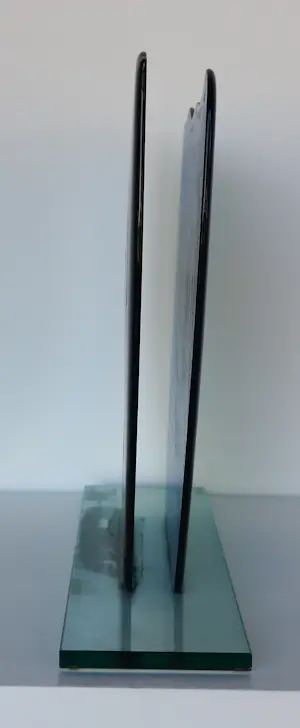 Bert Grotjohann - Glas, Kleurrijk abstract glazen object kopen? Bied vanaf 150!