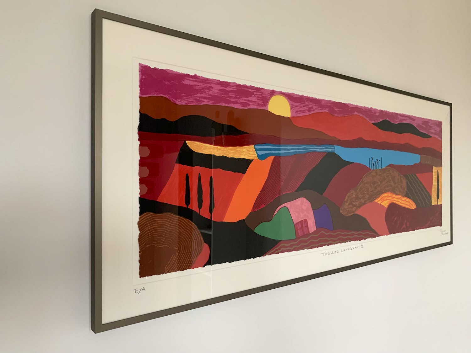 Ronald Boonacker - Toscaans Landschap III, Italië INGELIJST verkocht voor € 135!