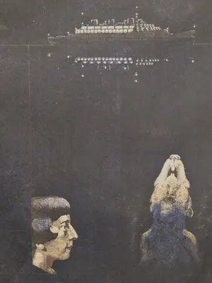 Peter Bes - Grote & unieke - 1980 - artist proof Ets/aquatint "Hotel du Lac" met opdracht kopen? Bied vanaf 1!