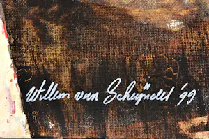 Willem van Scheijndel - Acryl op doek - Gesigneerd - 70x80 cm - 1999 kopen? Bied vanaf 850!