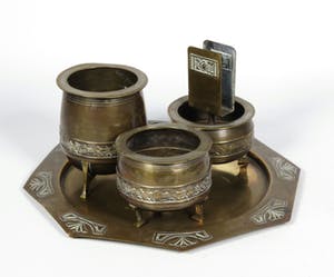 Nieuwe Kunst - Koper, 4-delige rookset kopen? Bied vanaf 1!