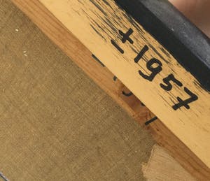 Jan Harmannus Lambeck - C4784-25, Doorkijkje door een straatje kopen? Bied vanaf 150!