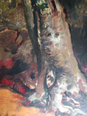 Floris Jespers - olie op board, Congolees landschap, gesigneerd kopen? Bied vanaf 1300!