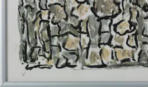 Jan Wolkers - Zeefdruk op papier, Winterbeelden V - Ingelijst kopen? Bied vanaf 200!