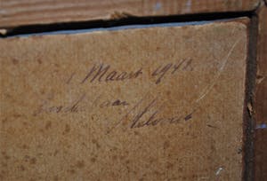 Niet of onleesbaar gesigneerd - Bosscheweg, Helvoirt, N-Brabant - olieverf uit 1942 kopen? Bied vanaf 10!