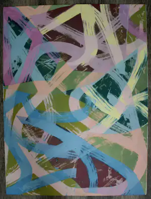 Robert Zandvliet - Litho: geometrische compositie - 2005 kopen? Bied vanaf 399!