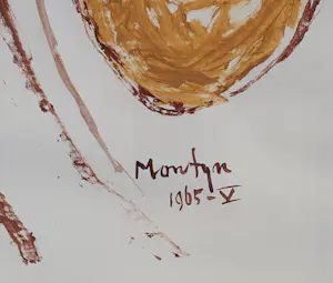 Jan Montyn - Gouache (1965) - Nieuw ingelijst kopen? Bied vanaf 310!