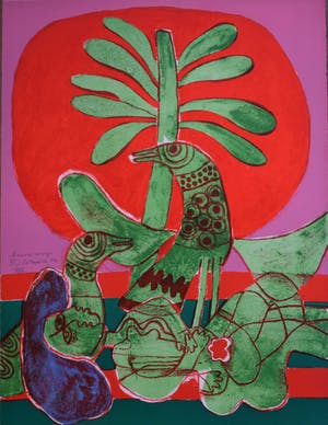 Corneille - litho - Aurore Rouge - 1972 kopen? Bied vanaf 450!