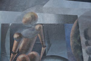 Piet van Mook - Gemengde techniek op papier en paneel, Zonder titel - Ingelijst kopen? Bied vanaf 70!