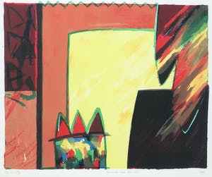 Fenneke van der Elst - Zeefdruk, Zonder titel - Ingelijst kopen? Bied vanaf 1!