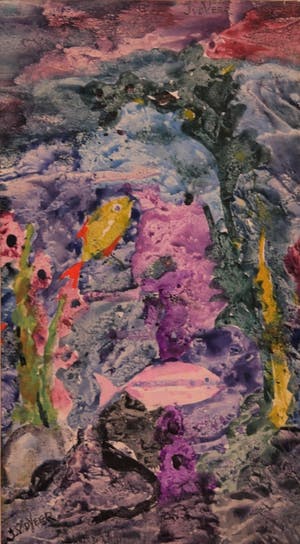 Jan van der Veer - Olieverf vissen kopen? Bied vanaf 20!