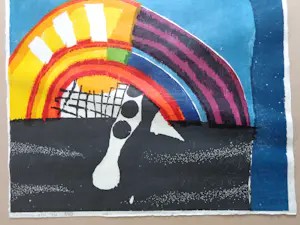 Guillaume Le Roy - ELLEN / KLEURHOUTSNEDE / 92x62cm / SIG / 1971 kopen? Bied vanaf 75!