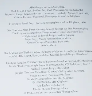 Joseph Beuys - Overzicht werken 1945-1985, hardcover in duitse taal kopen? Bied vanaf 50!