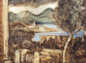 AcheterLodewijk Schelfhout - Gezicht op Ajaccio, gewassen aquarel met pen (in originele lijst)? Enchérissez de 1250!