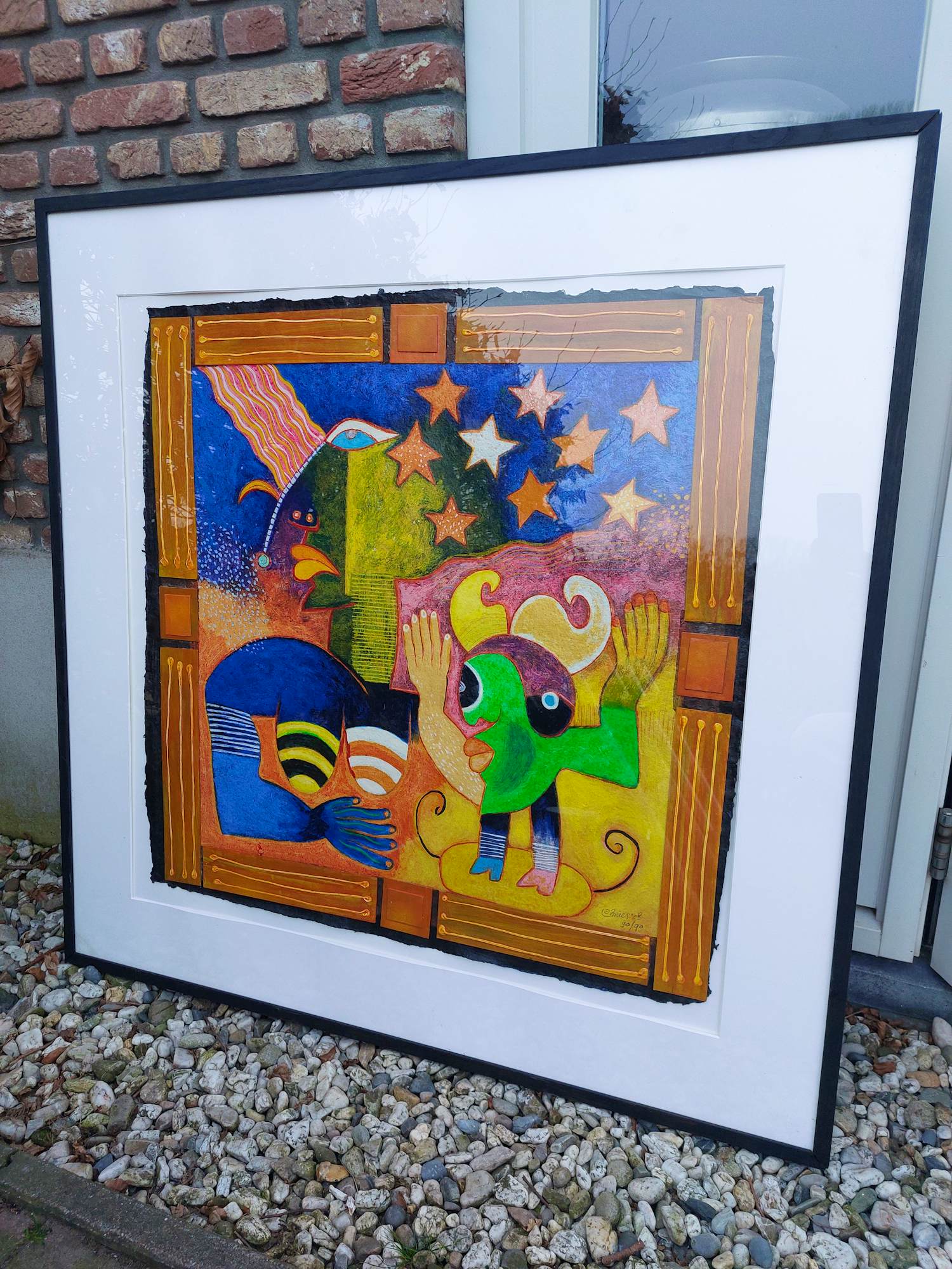 Clemens Briels - Exclusievere bewerkte zeefdruk Algunes Gente... kopen? Bied vanaf 295!