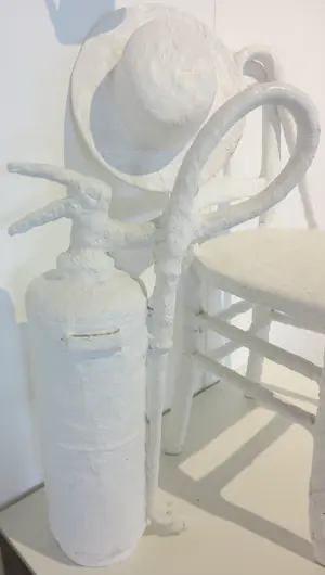 Michel Kourline - Gemengde techniek, White chair kopen? Bied vanaf 150!