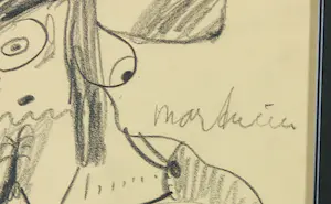 Anton Martineau - Tekening, Twee figuren kopen? Bied vanaf 40!